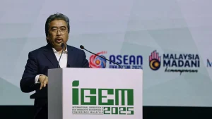 Johari berucap ketika merasmikan IGEM dan KLSS di Pusat Konvensyen Kuala Lumpur, 16 Okt 2025. --fotoBERNAMA