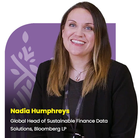 Nadia Humphreys, Global Head of Sustainable Finance Data Solutions, Bloomberg LP