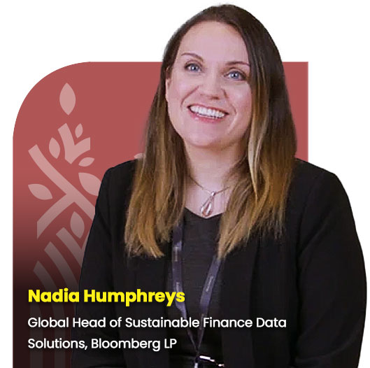 Nadia Humphreys, Global Head of Sustainable Finance Data Solutions, Bloomberg LP